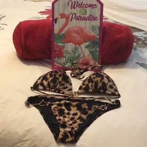 VICTORIA🌺 SECRET BOMBSHELL BIKINI🏖ANIMAL PRINT👙